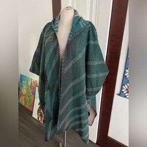Kantha Bae Hooded Poncho